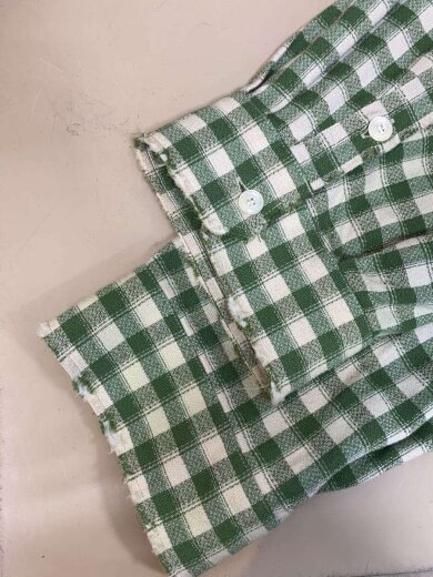 商品画像：C/R CHECK OVER SHIRT/2/コットン/グリーン/チェック/ANC-SH55 6