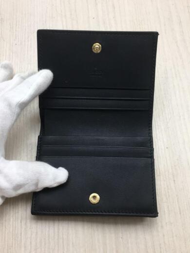 画像：GUCCIカードケース/GUCCI刻印/410120/フェイクレザー/BLK4