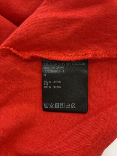 商品画像：Tシャツ/4/コットン/RED/UC2B9803-1 4