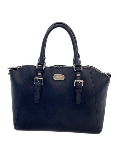 商品画像：ハンドバッグ/レザー/NVY/無地/35H5SC6S3L 1