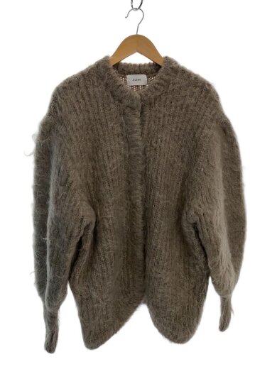 商品画像：カーディガン(厚手)/1/モヘア/BEG/無地/15106-2092 1