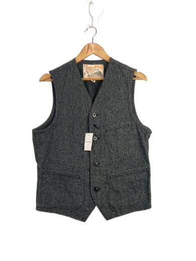 商品画像：9oz. BLACK COVERT WORK VEST/ベスト/38/コットン/BLK/SC12795// 1