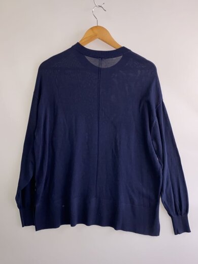 商品画像：シルクコットンクルーネックトップス/NVY/19-080-560-0049-1-0// 2