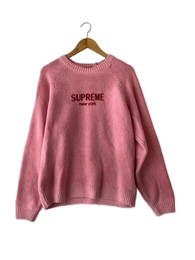 商品画像：24AW/Flocked Logo Swsweater/M/ウール/PNK/状態考慮// 1