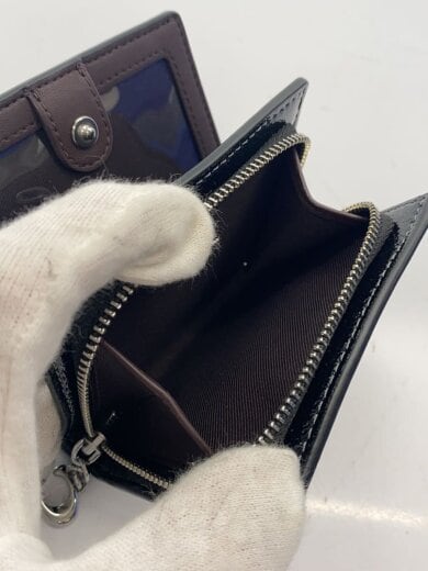商品画像：2つ折り財布/エナメル/BLK/無地/レディース/CW790// 5