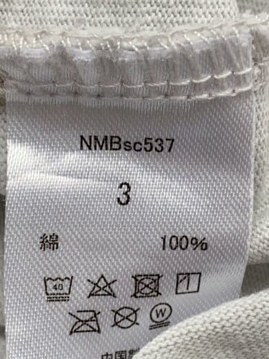商品画像：エンブレムTシャツ/4/スタンダード期復刻/GRY/NMBsc537/シミ有り// 4