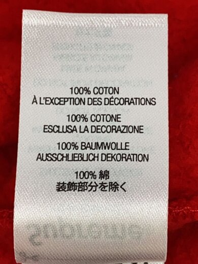 商品画像：Enamel Small Box Hooded Sweatshirt/S/コットン/RED// 5