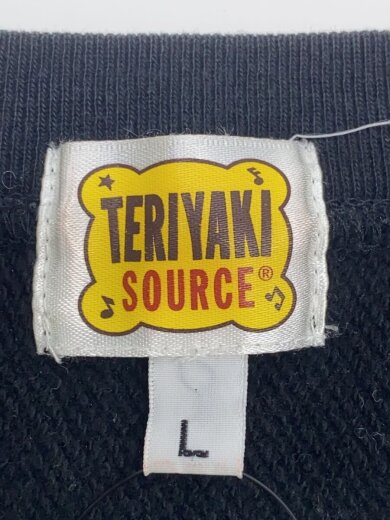 商品画像：×TERIYAKI SOURCE/SHARK CREWNECK SWEATSHIRT/L/コットン/BLK/プリント// 3