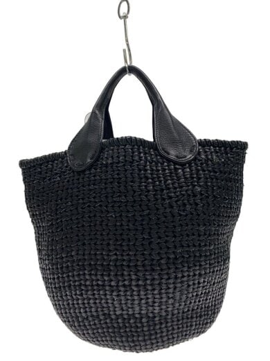 商品画像：AMICO BASKET TOTE/トートバッグ/レザー/BLK// 1