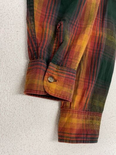 画像：Woolrichネルシャツ/--/コットン/GRN/チェック6