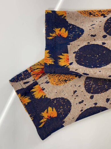 商品画像：カーディガン(薄手)/M/レーヨン/BRW/総柄 5