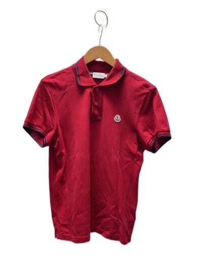 商品画像：ポロシャツ/XS/コットン/RED/無地 1