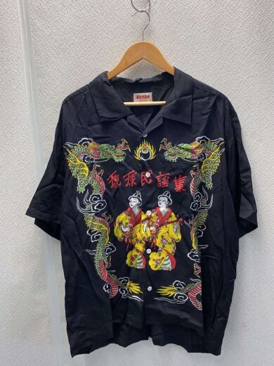 商品画像：Eanbe/半袖シャツ/L/--/BLK/総柄 1