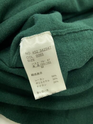 商品画像：長袖ワンピース/9/レーヨン/GRN/無地// 4