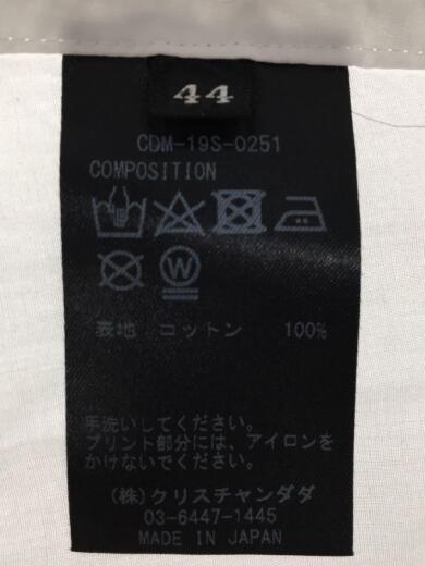 画像：CHRISTIAN DADARESTIR別注/Cotton Lawn Print Shirt/長袖シャツ/44/コットン/ホワイト/白3