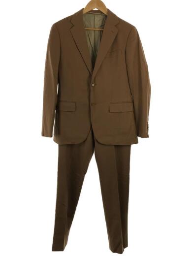 画像：UNITED ARROWSフランネル2ボタンスーツ/44/ウール/キャメル/サイドベント/裾シングル1