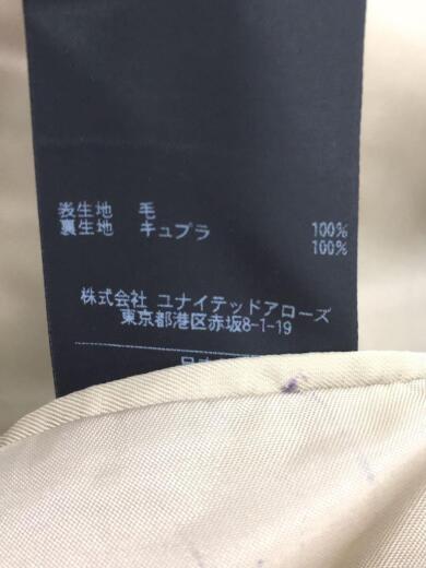 画像：UNITED ARROWSフランネル2ボタンスーツ/44/ウール/キャメル/サイドベント/裾シングル5