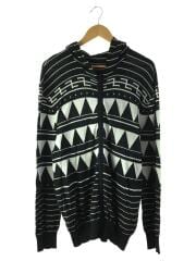 lucien pellat-finet/カーディガン(薄手)/XL/コットン/ブラック