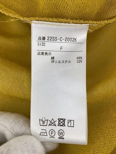 画像：Comfort embracement半袖ブラウス/FREE/コットン/YLW/22SS-C-2002K4