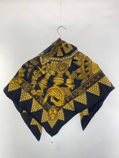 商品画像：スカーフ/シルク/BLK/総柄/メンズ// 2