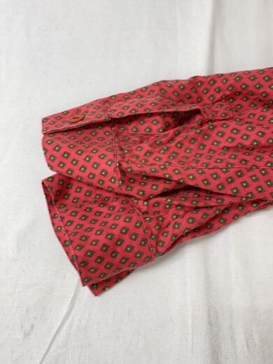 商品画像：長袖シャツ/M/コットン/RED/総柄 5