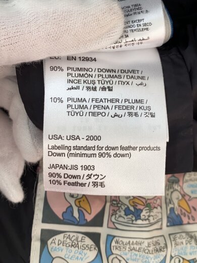 商品画像：ダウンベスト/2/ナイロン/BLK 5