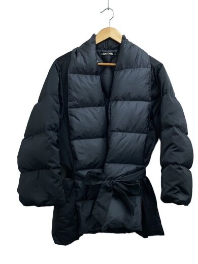 商品画像：ベルトッドショールダウンジャケット/--/ポリエステル/BLK/20-020-043-0003-4-0 1