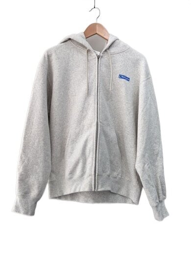 商品画像：BAR LOGO ZIP HOODIE/ジップパーカー/S/コットン/WHT/CLG-SW024-007 1