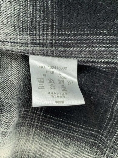 商品画像：BIG MIKE/長袖シャツ/L/コットン/BLK/オンブレCK/102415000 4