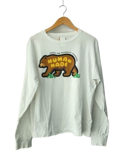 商品画像：長袖Tシャツ/M/コットン/WHT 1