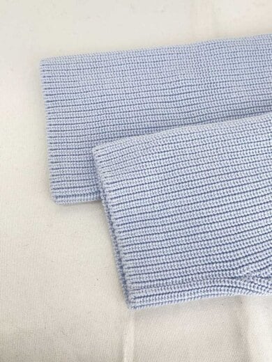 商品画像：ベルトデザインVネックカーディガン/カーディガン(薄手)/--/コットン/BLU/3110800192 5