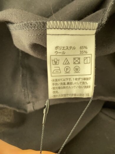 商品画像：長袖シャツ/L/ポリエステル/ブラック 4