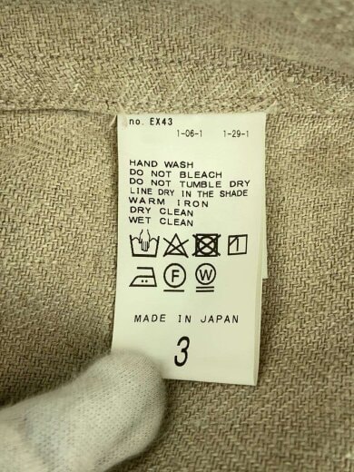 商品画像：長袖シャツ/3/ヘンプ/BEG/21-010-300-2610-4-0 4