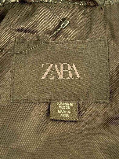 商品画像：ZARA/レザージャケット・ブルゾン/M/フェイクレザー/BLK 3