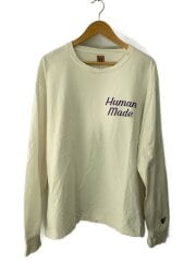 長袖Tシャツ/XXL/コットン/WHT