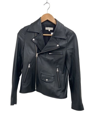 商品画像：シングルライダースジャケット/36/羊革/BLK/64-18-0283-578 1