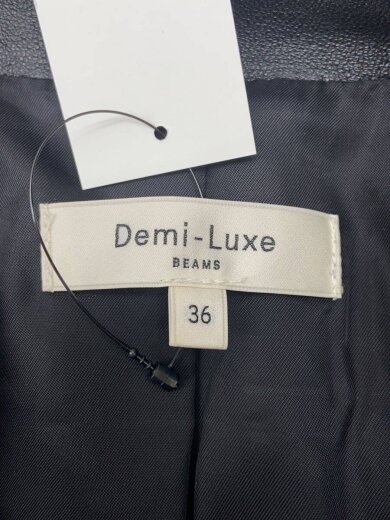 商品画像：シングルライダースジャケット/36/羊革/BLK/64-18-0283-578 3