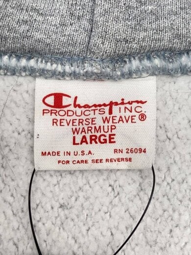 商品画像：REVERSEWEAVE/赤単復刻/ジップパーカー/L/コットン/GRY 3