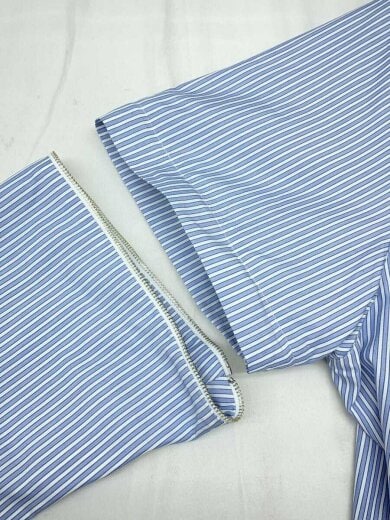 商品画像：Raimundo langlois/シャツジャケット/S/コットン/BLU/ストライプ 6