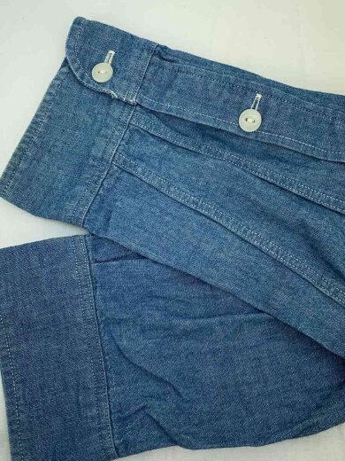 商品画像：長袖シャツ/L/コットン/BLU/kmh32000 5