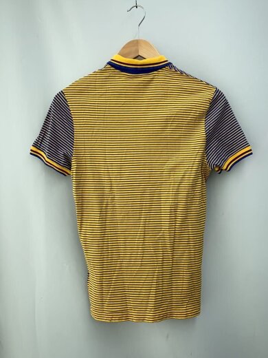 商品画像：ポロシャツ/S/コットン/YLW/ボーダー/232796 X3474 2