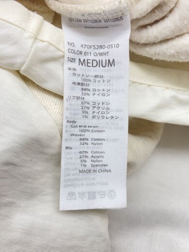 商品画像：スウェット/M/コットン/CRM/470FS280-0510 4