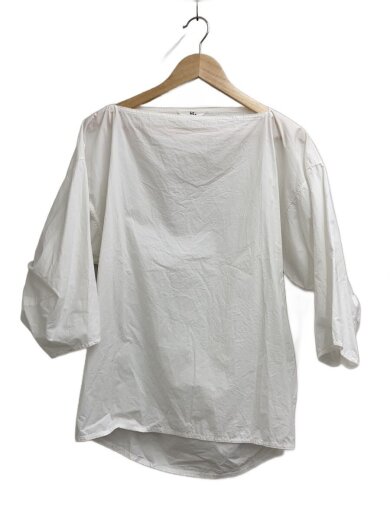 商品画像：コットンブラウス/長袖ブラウス/2/コットン/WHT/7063057// 1