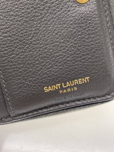 商品画像：SAINT LAURENT/2つ折り財布/レザー/GRY/レディース/GUE635263・0221// 3