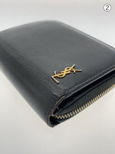 商品画像：SAINT LAURENT/2つ折り財布/レザー/GRY/レディース/GUE635263・0221// 7