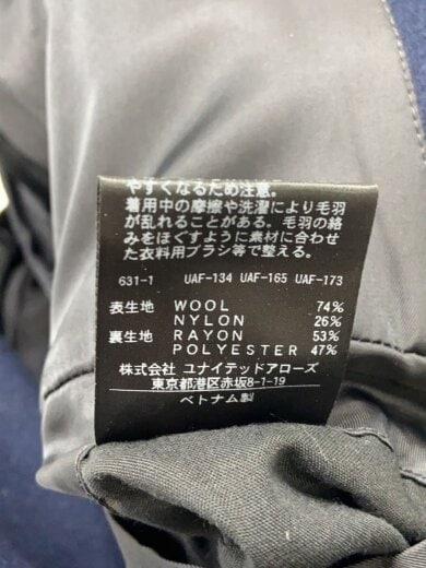 商品画像：メルトンチェスターコート/チェスターコート/M/ウール/NVY/1225-139-8441 5