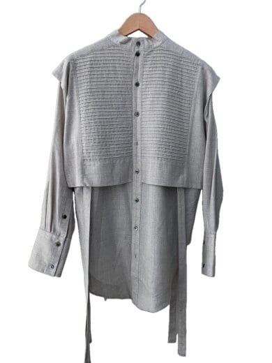 商品画像：長袖シャツ/1/ウール/GRY/2213B30025 1