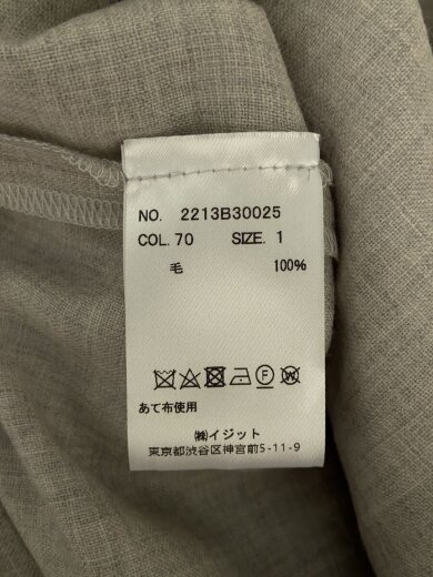 商品画像：長袖シャツ/1/ウール/GRY/2213B30025 4