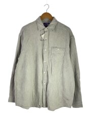 Flannel Field Shirt/長袖シャツ/M/コットン/GRY/無地/N25FG098