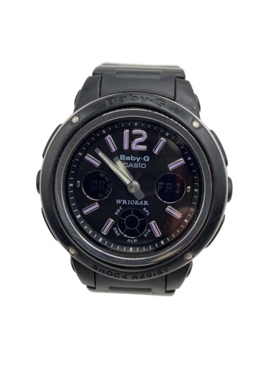 商品画像：Baby-G/クォーツ腕時計/デジアナ/ラバー/BLK/BLK/BGA-150 1